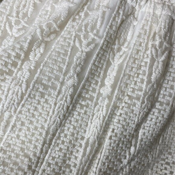 Volcom Crochet Tassel Romper S Plunging Surfer Beach Festival Boho Indie Y2K - Picture 4 of 9